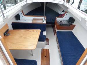 Catalina 22 New Design, Looking Forward from the Companionway