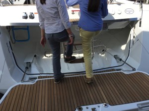 Jeanneau 57 Dinghy Garage