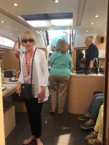 Jeanneau 57 Main Salon, Facing Aft