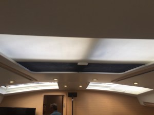 Jeanneau 57 Main Salon Headliner and Shades