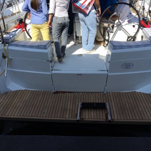Jeanneau Sun Odyssey 389 Swim Platform and Boarding