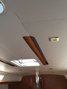 Jeanneau Sun Odyssey 389 Salon Head With Handle Holds and Courtesy Lights