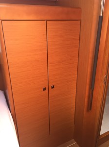 Jeanneau Sun Odyssey 44DS Forward Cabin, View to Starboard, Hanging Locker