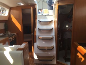 Jeanneau Sun Odyssey 44DS Companionway Steps
