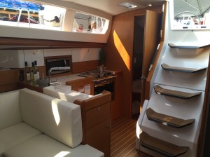 Jeanneau Sun Odyssey 44DS Galley to Starboard