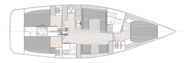 Catalina 425 Interior Layout